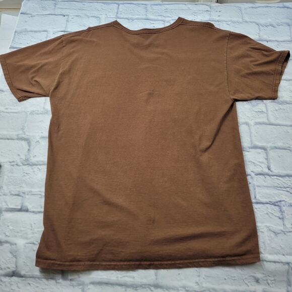 Card Shark Skull Scarecrow Brown Halloween T-shirt size Medium - Picture 4 of 8